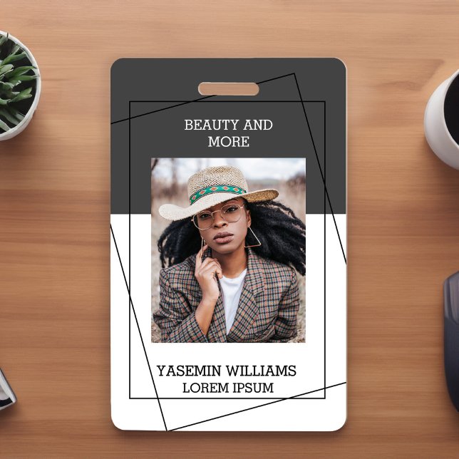 Modern Photo Studio Business ID Card ID Badge (Creator Uploaded)