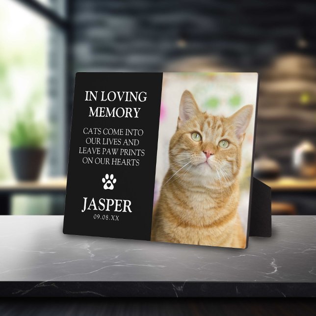 Modern Photo & Sympathy Quote Pet Loss Memorial Pl Plaque (Creator Uploaded)