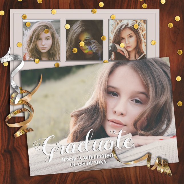 Modern Photo Template Graduation Party Invitation (Creator Uploaded)