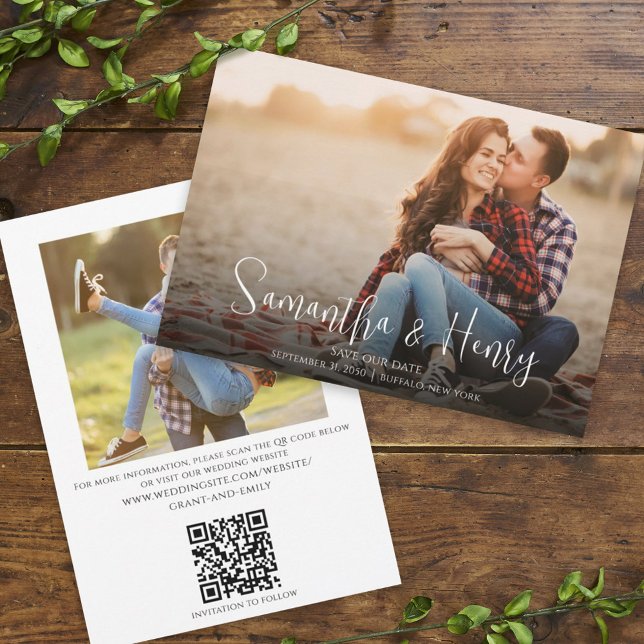 Modern Photo Template Wedding Save the Date (Creator Uploaded)