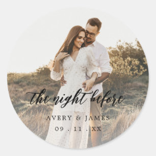 Modern Photo The NIght Before Sticker