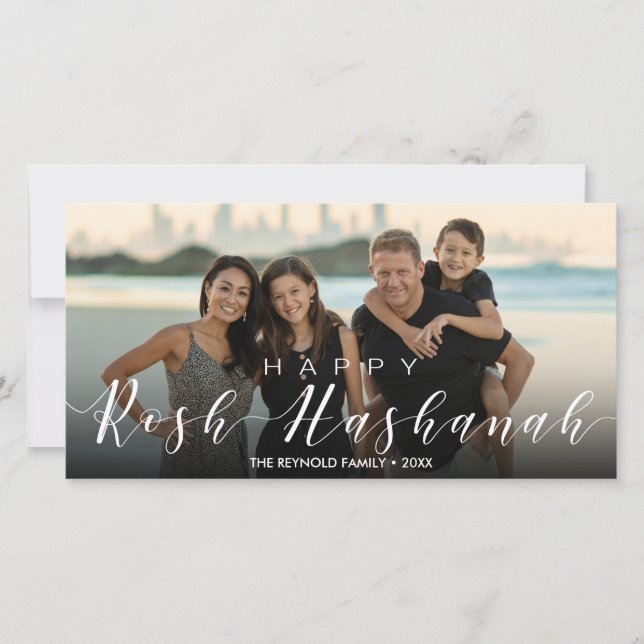 Modern Photo Typography Rosh Hashanah New Year (Front)