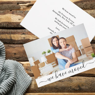 Modern Photo We Have Moved New Address  Announcement