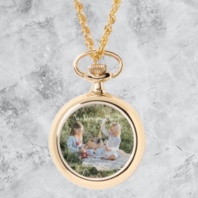 Modern Photo We Love you Mum eWatch Watch (Modern Photo We Love You Mom Pocket Watch)