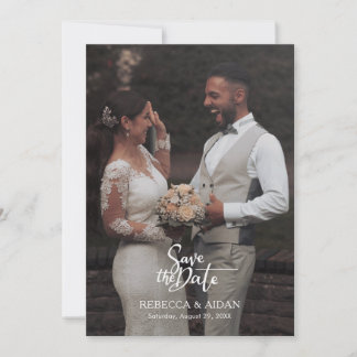 Modern Photo Wedding All in One Invitation