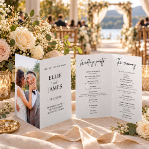Modern Photo wedding Booklet program