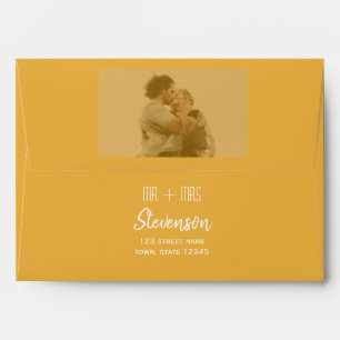 Modern Photo Wedding Envelope