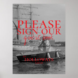 Modern Photo Wedding Guest Book