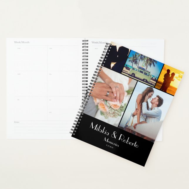 Modern Photo Wedding Honeymoon Travel Keepsake Planner (Display)