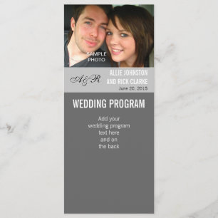 Modern Photo Wedding Programs Programme