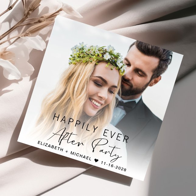 Modern Photo Wedding Reception Invitation (Creator Uploaded)