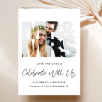 Modern Photo Wedding Reception