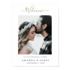 Modern Photo Wedding Rehearsal Dinner Welcome