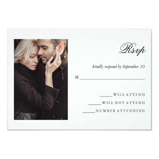 Modern Photo | Wedding RSVP Card