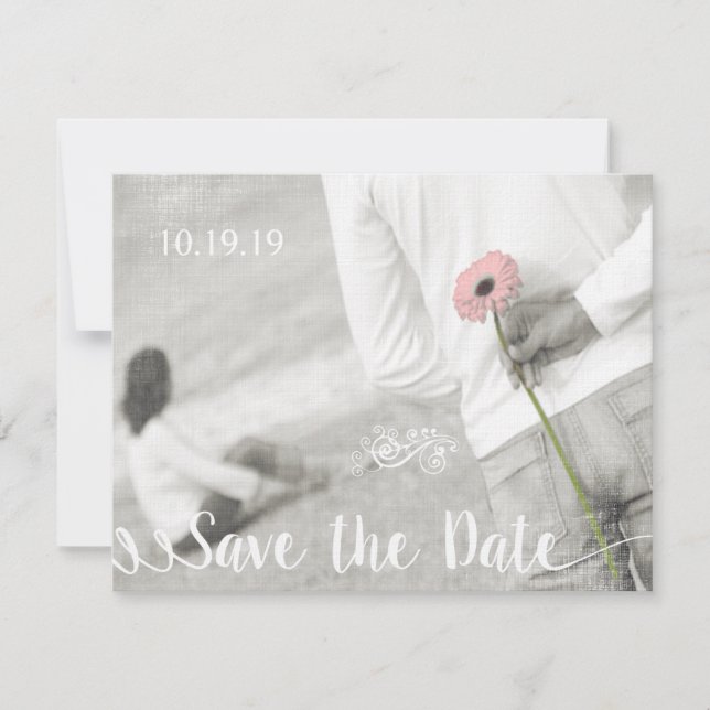 Modern Photo Wedding Save the Date (Front)