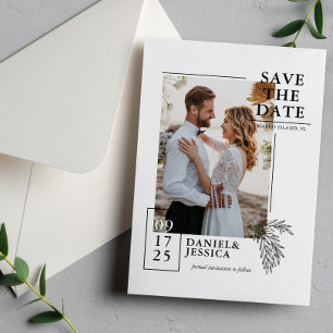 Modern Photo Wedding Save The Date 
