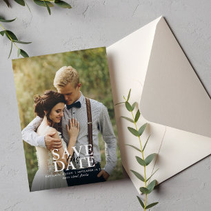 Modern Photo Wedding Save the Date