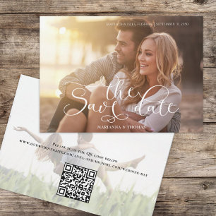 Modern Photo Wedding Save the Date Custom
