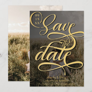 Modern Photo Wedding Save the Date Invitation