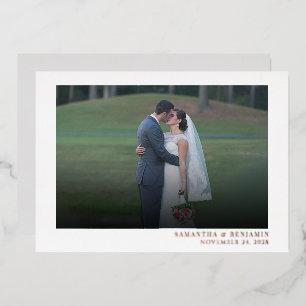 Modern Photo Wedding Thank You