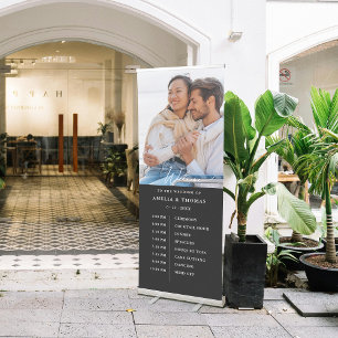 Modern Photo Welcome Timeline Chart Retractable Banner
