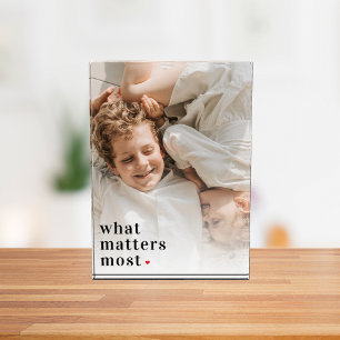 Modern Photo & What Matters Most Positive Quote Block