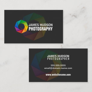 Modern Photographer Business Card