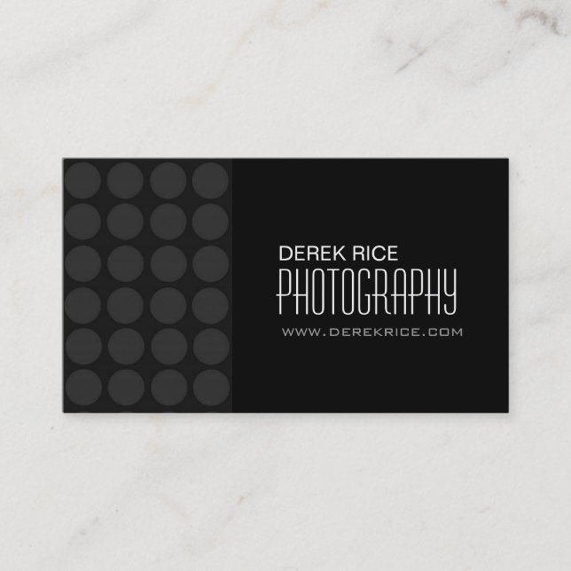 Modern Photographer Business Cards (Front)