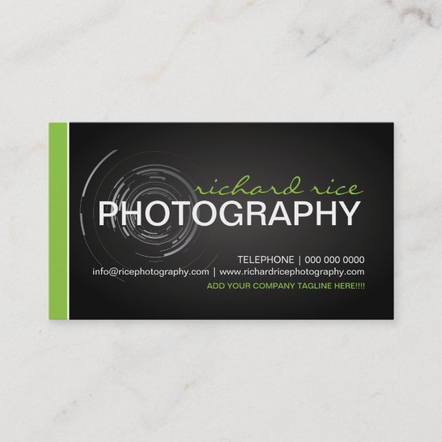 Modern Photographer Business Cards 2 (Front)