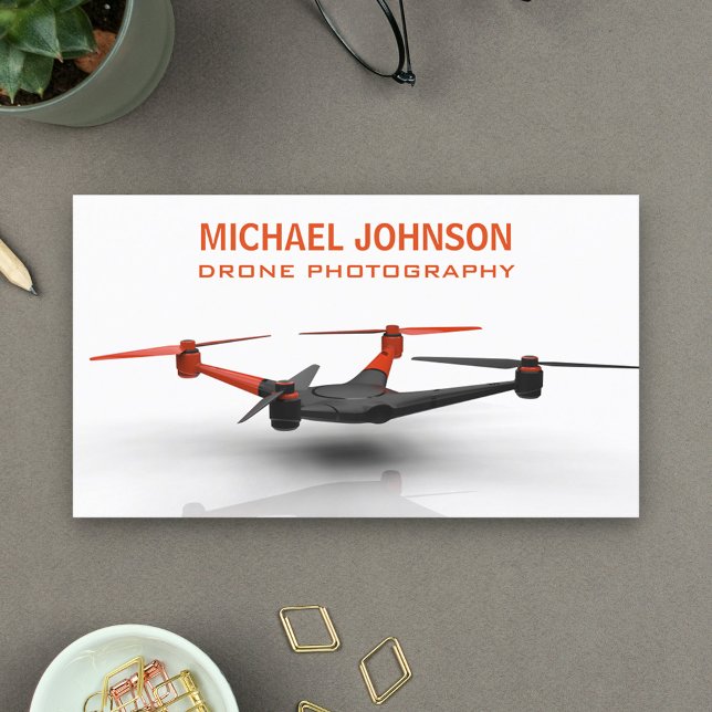 Modern Photographer Drone Photography Business Card (Creator Uploaded)