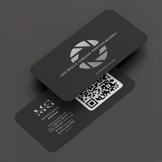 Modern Photographer Monogram Black Silver Camera Business Card (Modern Photographer Monogram Black Silver Camera Business Card
☆★
☆★
☆★
☆★
☆★
(35664)
 | 
)
