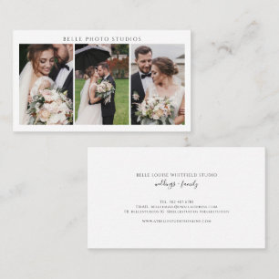 Modern Photographer Photo Collage Business Card
