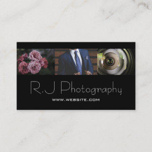 Modern Photographer Photography Business Card