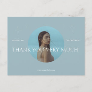 Modern Photographic Business Thank You Postcard