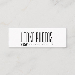 Modern photography business card