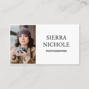 Modern Photography QR Code Business Card