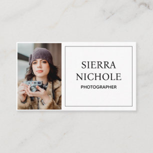 Modern Photography QR Code Business Card