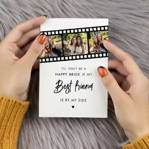 Modern Photos Bridesmaid Proposal Card