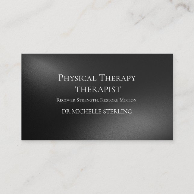 Modern Physical Therapy Appointment Reminder Card (Front)