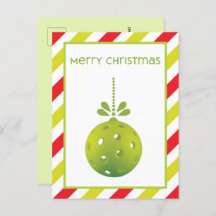 Modern Pickleball, custom text Postcard