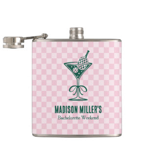 Modern Pickleball & Prosecco Bachelorette Weekend Hip Flask
