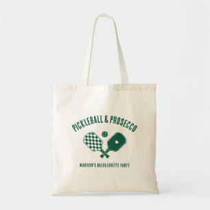 Modern Pickleball & Prosecco Bachelorette Weekend Tote Bag