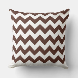 Modern Pillow Brown Zig Zag Pattern CH9