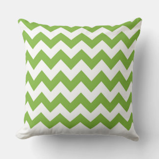 Modern Pillow Green Zig Zag Pattern CH9