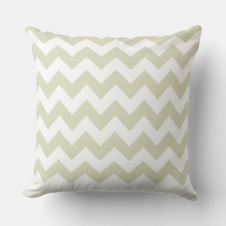 Modern Pillow Tan Zig Zag Pattern CH9