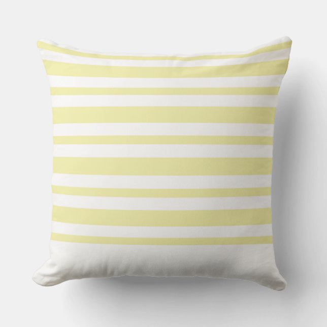 Modern Pillow Yellow Stripe CH7 by marlodeedesigns (Front)