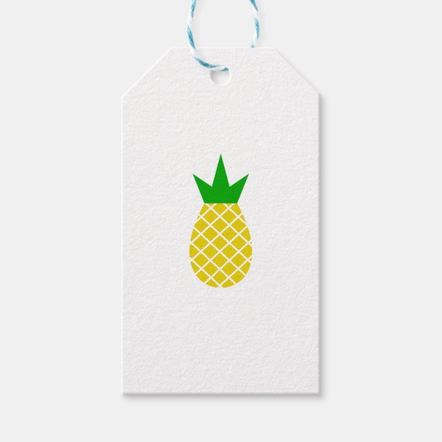 Modern pineapple design gift tags (Front)