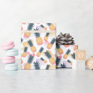 Modern Pineapple Fruit Pattern Wrapping Paper Roll