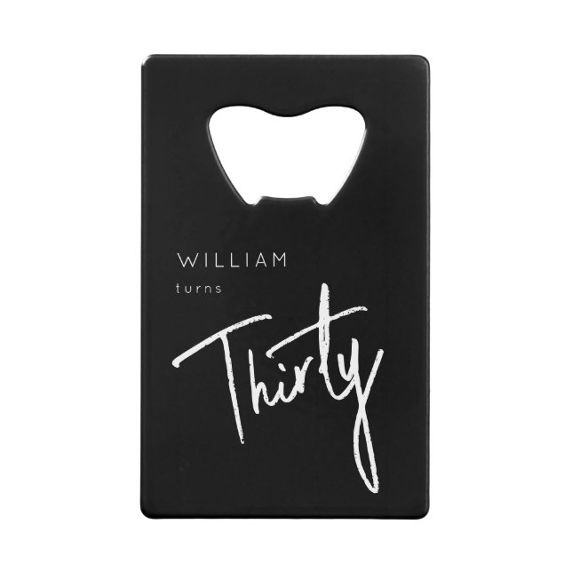 Modern Pink 30th Thirty Thirtieth birthday party (Front)