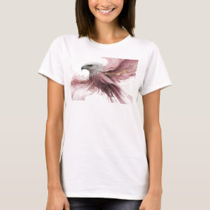 Modern Pink Abstract Eagle Trendy Tee